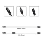 12V/24V Car Refrigerator Cable B Suffix Cigarette Lighter Plug Power Cord, Length:, 1m With Switch, 2m Without Switch, 2m With Switch, 3m With Switch, 4m Without Switch, 4m With Switch, 5m Without Switch, 5m With Switch