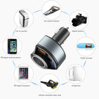 5V3A Cigarette Lighter PD Super Fast Charging Multifunctional Car Charger, 5V 3A Black, 5V 3A White