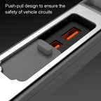 For Tesla Model 3/Y Car USB-C/Type-C+2 USB 3.0 Port Docking Station HUB, T1