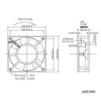 Cooling Fan 12cm Cabinet Power Distribution Cabinet Shaft, XIN RUI FENG XRX12038 110V Double Roller, XIN RUI FENG XRX1203 220V Double Roller, XIN RUI FENG XRX12038 380V Double Roller