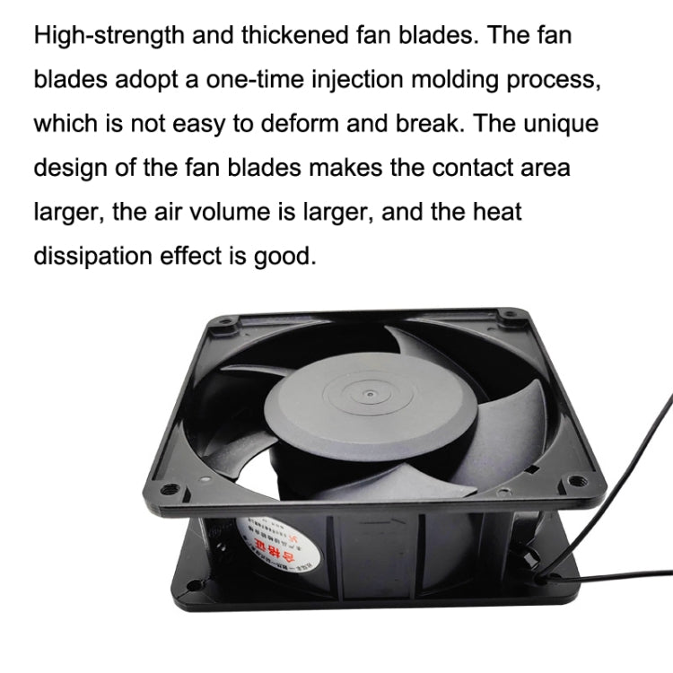 Cooling Fan 12cm Cabinet Power Distribution Cabinet Shaft, XIN RUI FENG XRX12038 110V Double Roller, XIN RUI FENG XRX1203 220V Double Roller, XIN RUI FENG XRX12038 380V Double Roller