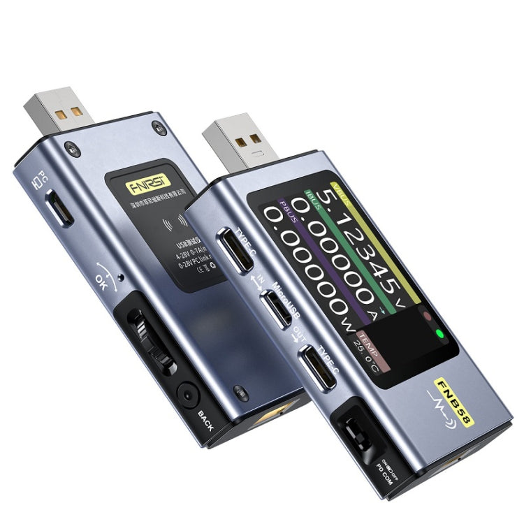 FNIRSI FNB58 USB Voltage Ammeter TYPE-C Fast Charge Power Tester, Bluetooth, Without Bluetooth