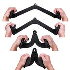 V-shaped Handles Attachments for Pulley and Lat Pulldown Machines, 5 In 1, 8 In 1, No. 1 Opposite, No. 2 Outgoing, No. 6 Biceps Up Pull, No. 7 Triceps Up Pull, No. 8 Triceps Down Pull