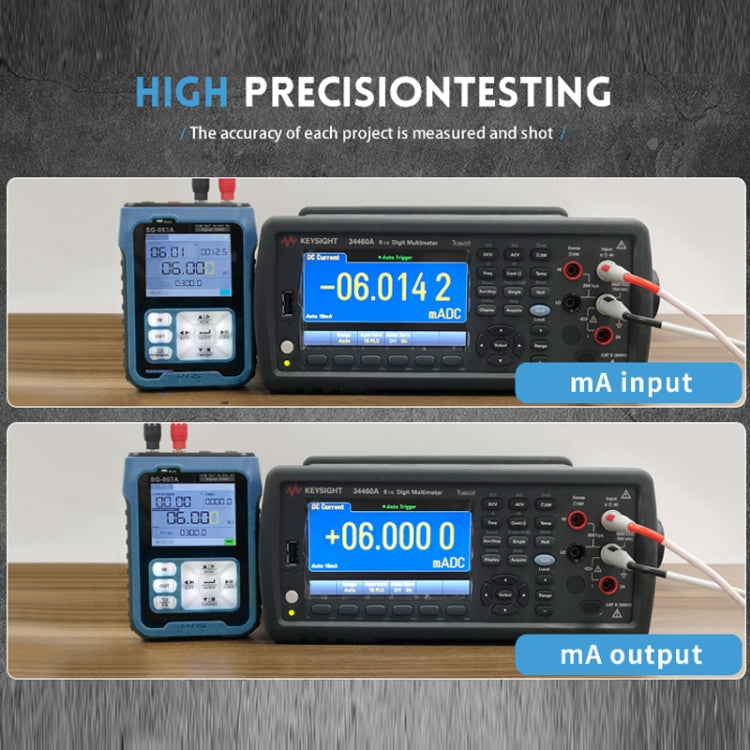 FNIRSI SG-003 Multifunctional PWM Signal Generator 4-20ma Voltage Current Calibrator, EU Plug, SG-003