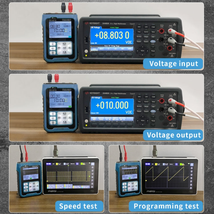 FNIRSI SG-003 Multifunctional PWM Signal Generator 4-20ma Voltage Current Calibrator, EU Plug, SG-003