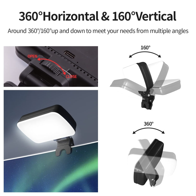 BL01 Rechargeable Video Conference Lighting With Three Color Temperature Stepless Dimming, Style 1