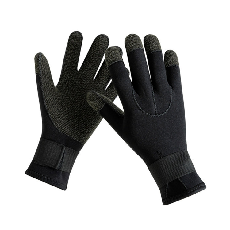 1pair 3mm Diving Gloves Swimming Fish Catching Non-slip Anti-stab Gloves For Adult, S, M, L, XL