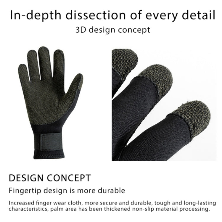 1pair 3mm Diving Gloves Swimming Fish Catching Non-slip Anti-stab Gloves For Adult, S, M, L, XL