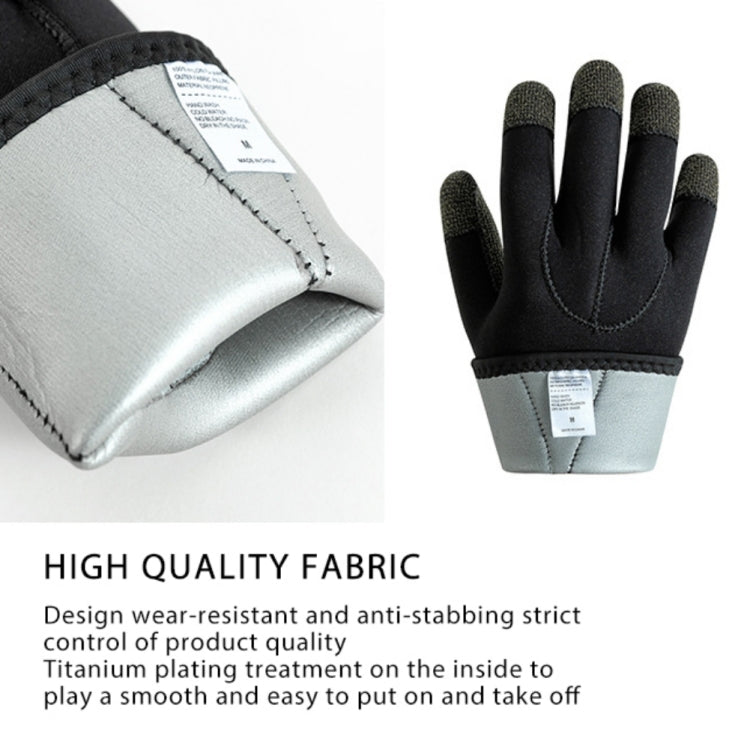 1pair 3mm Diving Gloves Swimming Fish Catching Non-slip Anti-stab Gloves For Adult, S, M, L, XL