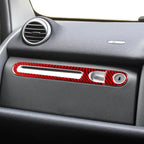 For 2011-2015 Mercedes-Benz Smart Right-Hand Drive 2pcs /Set Glove Box Handle Stickers, Right-Hand Drive