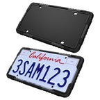 For North American Models Silicone License Plate Frame, 1pcs Black, 1pcs Gray, 1pcs Red, 1pcs Blue, 2pcs Black+Screw, 2pcs Gray+Screw, 2pcs Red+Screw, 2pcs Blue+Screw, Screw Accessories