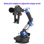 ZJ137 Suction Cup Car Phone Holder 2 In 1 Number Plate Phone Stand Truck Phone Mount, ZJ137 Black