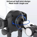 ZJ137 Suction Cup Car Phone Holder 2 In 1 Number Plate Phone Stand Truck Phone Mount, ZJ137 Black