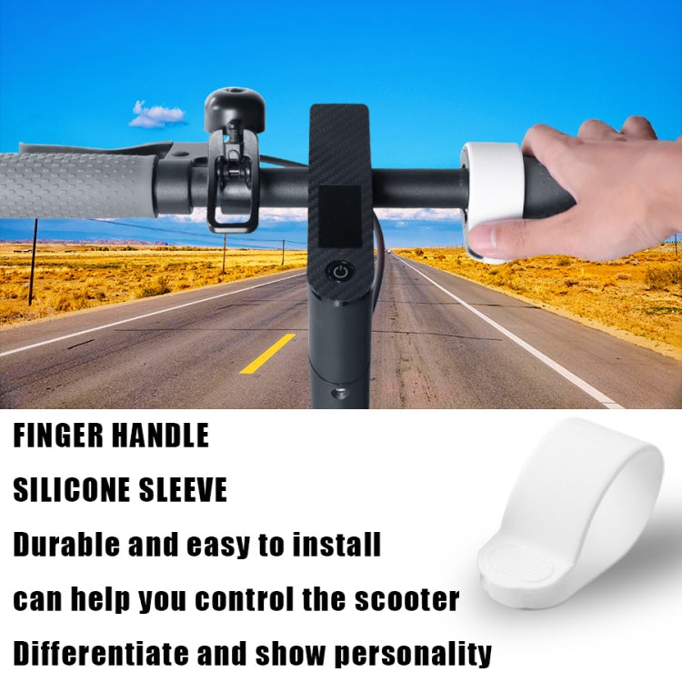 X0211 2pcs Scooter Accelerator Dial Silicone Case Dial Cover For Xiaomi M365/1S/Pro/MAX G30/ES2