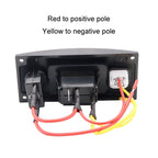 Marine Self-Locking Resetting Switch With Overload Protection Indicator Light, ON-OFF-ON 3 Switch, ON-OFF 2 Switch, ON-OFF-ON 3 Switch (Printed), Square 5V 3.4A Car Charging Panel