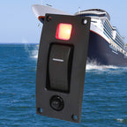 Marine Self-Locking Resetting Switch With Overload Protection Indicator Light, ON-OFF-ON 3 Switch, ON-OFF 2 Switch, ON-OFF-ON 3 Switch (Printed), Square 5V 3.4A Car Charging Panel