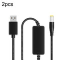 USB Booster Cable Mobile Power Monitoring Power Cord, 2pcs DC 5V To 9V, 2pcs DC 5V To 12V
