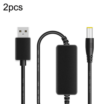 USB Booster Cable Mobile Power Monitoring Power Cord, 2pcs DC 5V To 9V, 2pcs DC 5V To 12V