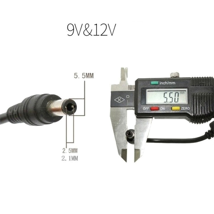 USB Booster Cable Mobile Power Monitoring Power Cord, 2pcs DC 5V To 9V, 2pcs DC 5V To 12V