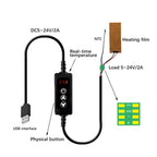 W-3301 Intelligent Digital Display Thermostat Pet Heating Pad Milk Warmer Thermostat Controller, W-3301