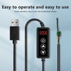 W-3301 Intelligent Digital Display Thermostat Pet Heating Pad Milk Warmer Thermostat Controller, W-3301