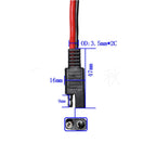 2pcs 20A Solar Car Battery SAE Power Extension Cable, 15cm, 30cm, 100cm