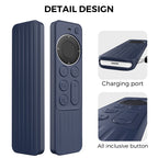 For Apple TV Siri Remote 2/3 AhaStyle PT166 Remote Controller Silicone Protective Case Striped Non-Slip Anti-Drop Cover