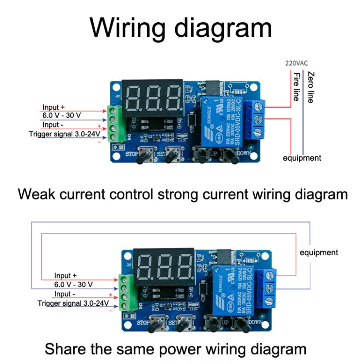 Deek-Robot DDC-431 Timer Delay Relay Switch Digital LED Display Delay Controller, Delay Controller