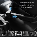 Car Back Seat Buckle Type Rotating Telescopic Mobile Phone Tablet Holder, Tablet Holder(Black)