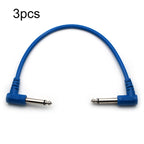 3pcs 40CM Guitar Bass Single Block Effect Device Connection Short Line, Random Color Delivery, 40cm