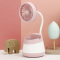 276A USB Charging Desktop Pen Holder Fan with Phone Holder Function Student Dormitory Portable Fan, 276A (Pink), 276A (Blue), 276A (Green), 276A (Black), 276A (Yellow)
