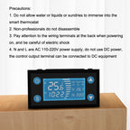W-1213 Intelligent Digital Display Fish Tank Climbing Pet Thermostat Planting Hatch Breeding Temperature Controller, W-1213