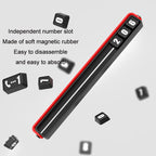 Aluminum Alloy Temporary Parking Number Plate Interior Decoration