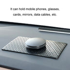 BEN.JACK Car Central Control Dashboard Mobile Phone Anti-Skid Mat, Black Small, Transparent Small, Black Large, Transparent Large