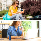 USB Outdoor Mini Handheld Brushless Motor Fan, Style:, 1200mAh, 1500mAh