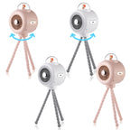 Baby Stroller Fan Home Mute Outdoor Cooling Portable Rabbit Octopus Fan, With Shake Head (White), Without Shake Head (White), Without Shake Head (Pink)