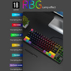 Ajazz K870T 87-Key Hot Swap Bluetooth/Wired Dual Mode RGB Backlight Office Game Mechanical Keyboard, Hot Swap Tea Shaft (Black), Hot Swap Red Shaft (White), Hot Swap Red Shaft (Black), Hot Swap Green Shaft (Black), Hot Swap Green Shaft (White)         ...