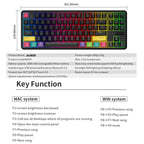 Ajazz K870T 87-Key Hot Swap Bluetooth/Wired Dual Mode RGB Backlight Office Game Mechanical Keyboard, Hot Swap Tea Shaft (Black), Hot Swap Red Shaft (White), Hot Swap Red Shaft (Black), Hot Swap Green Shaft (Black), Hot Swap Green Shaft (White)         ...