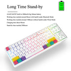 Ajazz K870T 87-Key Hot Swap Bluetooth/Wired Dual Mode RGB Backlight Office Game Mechanical Keyboard, Hot Swap Tea Shaft (Black), Hot Swap Red Shaft (White), Hot Swap Red Shaft (Black), Hot Swap Green Shaft (Black), Hot Swap Green Shaft (White)         ...