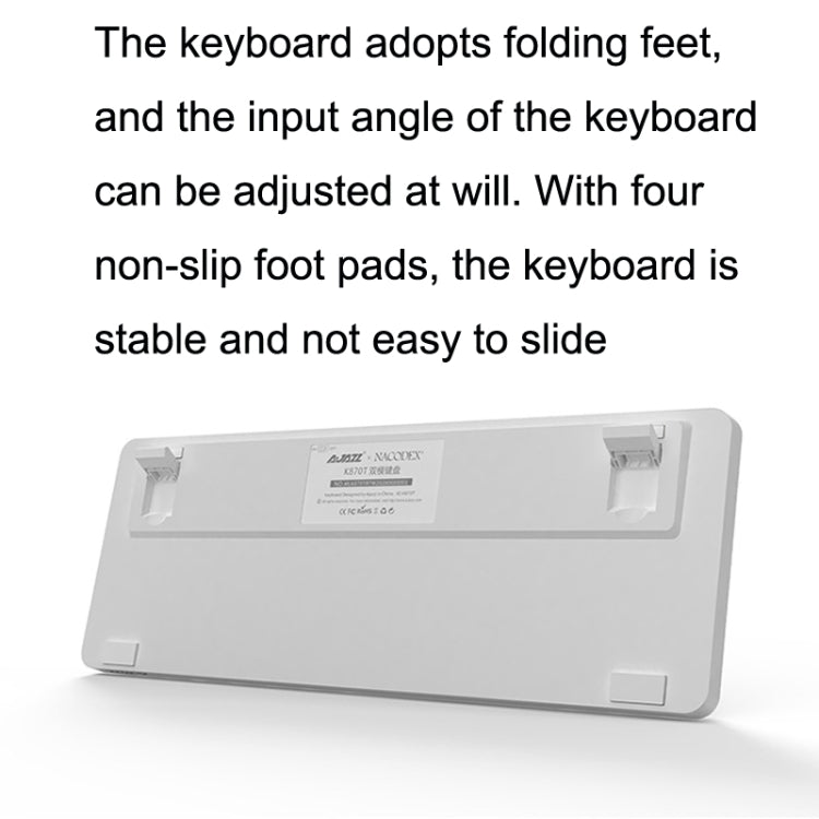 Ajazz K870T 87-Key Hot Swap Bluetooth/Wired Dual Mode RGB Backlight Office Game Mechanical Keyboard, Hot Swap Tea Shaft (Black), Hot Swap Red Shaft (White), Hot Swap Red Shaft (Black), Hot Swap Green Shaft (Black), Hot Swap Green Shaft (White)         ...