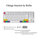 Ajazz K870T 87-Key Hot Swap Bluetooth/Wired Dual Mode RGB Backlight Office Game Mechanical Keyboard, Hot Swap Tea Shaft (Black), Hot Swap Red Shaft (White), Hot Swap Red Shaft (Black), Hot Swap Green Shaft (Black), Hot Swap Green Shaft (White)         ...