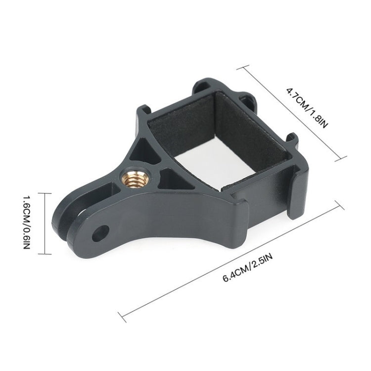 RCSTQ for DJI Pocket 2 Expansion Adapter Holder Camera Fixed Connection Accessories, Black, Bracket+Adapter