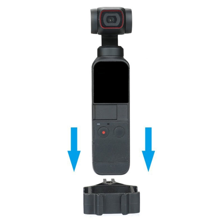 RCSTQ for DJI Pocket 2 Expansion Adapter Holder Camera Fixed Connection Accessories, Black, Bracket+Adapter