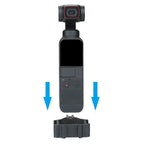 RCSTQ for DJI Pocket 2 Expansion Adapter Holder Camera Fixed Connection Accessories, Black, Bracket+Adapter