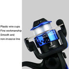 YUMOSHI JL200 Spinning Reel With Line, With Line(Electroplated Yellow), With Line(Electroplated Red), With Line(Electroplated Silver), With Line(Electroplated Green), With Line(Electroplated Blue)