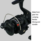 YUMOSHI JL200 Fishing Reel Without Line Plating Head Metal Movement Spinning Reel, Without Line (Electroplated Blue), Without Line (Electroplated Yellow), Without Line (Electroplated Silver), Without Line (Injection Black)                              ...