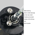 YUMOSHI JL200 Fishing Reel Without Line Plating Head Metal Movement Spinning Reel, Without Line (Electroplated Blue), Without Line (Electroplated Yellow), Without Line (Electroplated Silver), Without Line (Injection Black)                              ...