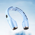 USB Charging Big Wind Cooling Leafless Hanging Neck Fan