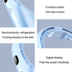 USB Charging Big Wind Cooling Leafless Hanging Neck Fan