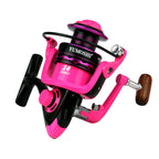 Spinning Wheel Metal Wire Cup Fishing Wheel, YUMOSHI OE2000 (Pink), YUMOSHI OE3000 (Pink), YUMOSHI OE4000 (Pink), YUMOSHI OE5000 (Pink), YUMOSHI OE6000 (Pink), YUMOSHI OE7000 (Pink)